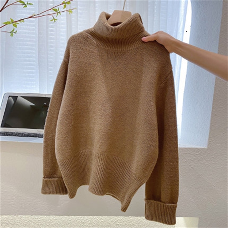 2021 New Autumn Winter Oversize Turtlenect Thick Wool Cashmere Pullovers Women Long Sleeve Female Casual Big Sweater Jumper 65f2, Khaki
2021 New Autumn Winter Oversize Turtlenect Thick Wool Cashmere Pullovers Women Long Sleeve Female Casual Big Sweater Jumper 65f2, Khaki