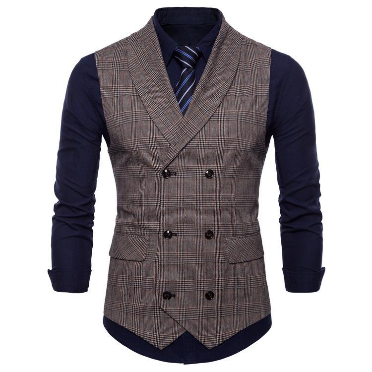 2020 New Style British-Style Business Waistcoat Fashion Slim Fit Casual Plaid Vest Waistcoat 9607, Light gray
2020 New Style British-Style Business Waistcoat Fashion Slim Fit Casual Plaid Vest Waistcoat 9607, Light gray