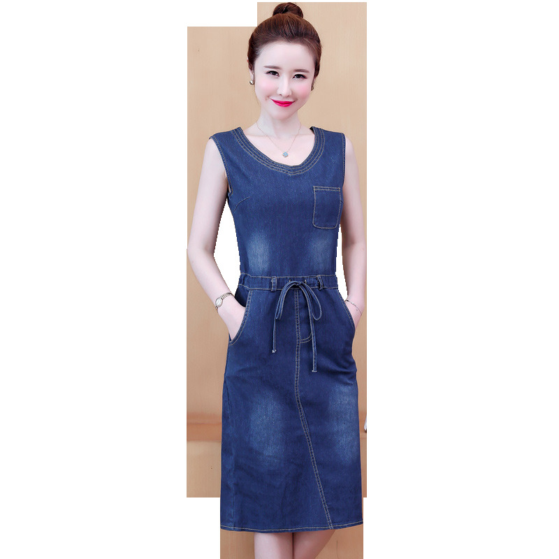 2021 New Plus Size 5xl Women Spring Spaghetti Vest Jeans Es Female Loose Casual Sleeveless Long Denim Sun 216 Tq01, Blue
2021 New Plus Size 5xl Women Spring Spaghetti Vest Jeans Es Female Loose Casual Sleeveless Long Denim Sun 216 Tq01, Blue