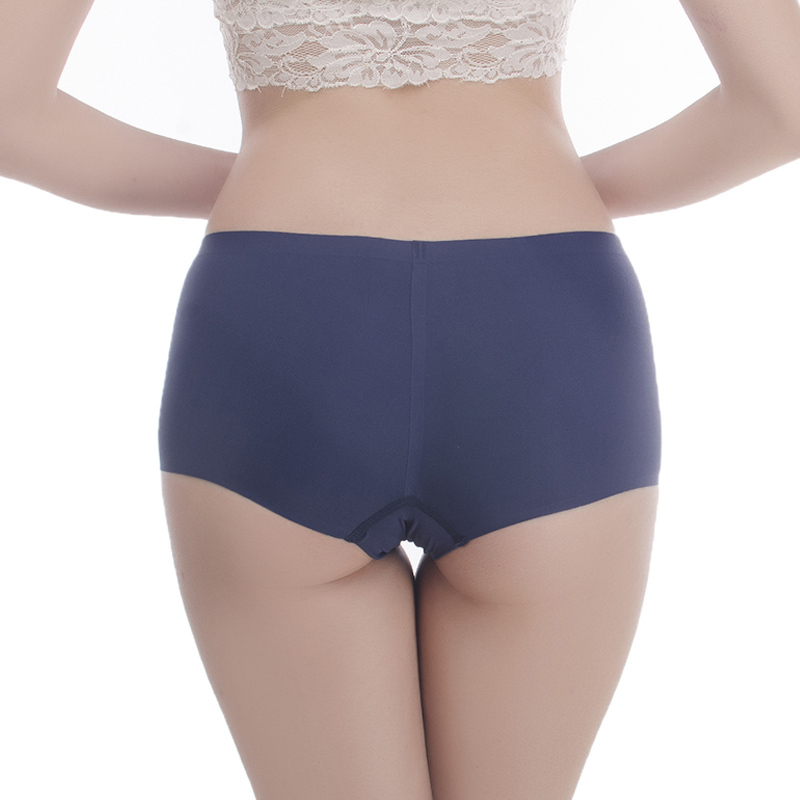 3 PiecesSet Seamless Women Boyshorts Female Boxer Ice Silk Ladies Safety Short Pants Mid Waist Summer Underwear Women Panites 201112