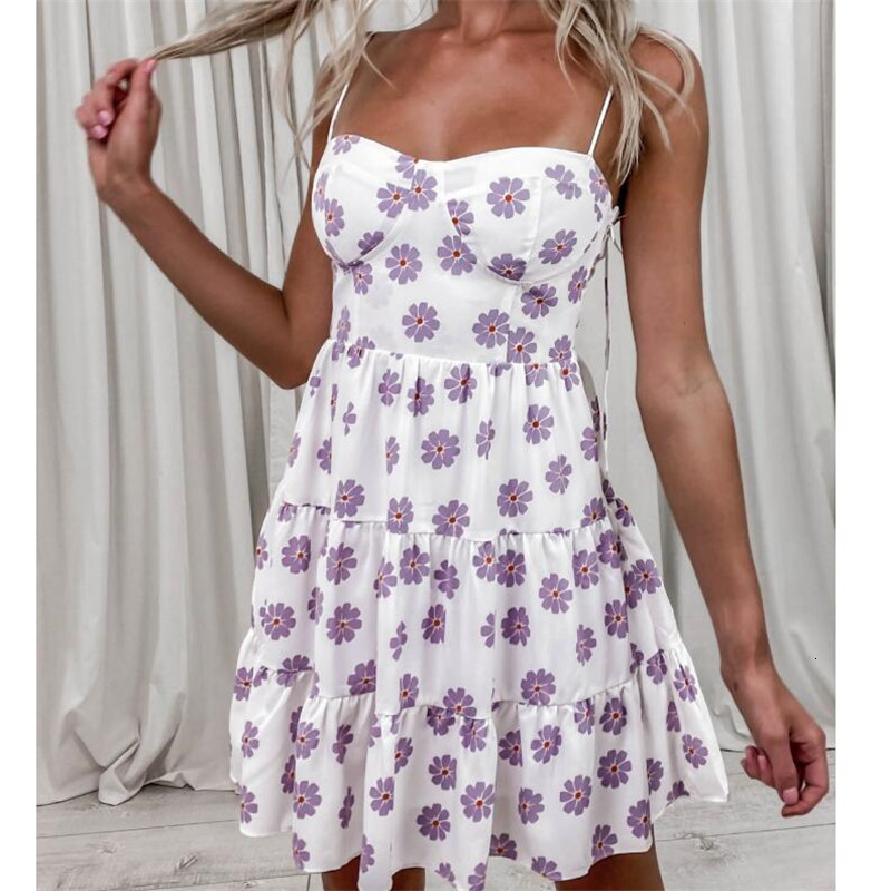 

Women' Dress Flower Print Sleeveless Backless Sling Dress for Party Vacation Travelling Shopping Dating Stylish Elegant Dresses 47TZ