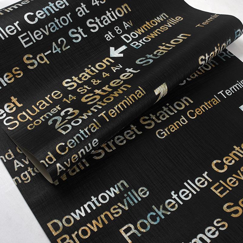 wellyu English alphabet wallpaper retro personality fashion black living room bedroom coffee restaurant clothing shop wall paper, Ca3094
wellyu English alphabet wallpaper retro personality fashion black living room bedroom coffee restaurant clothing shop wall paper, Ca3094