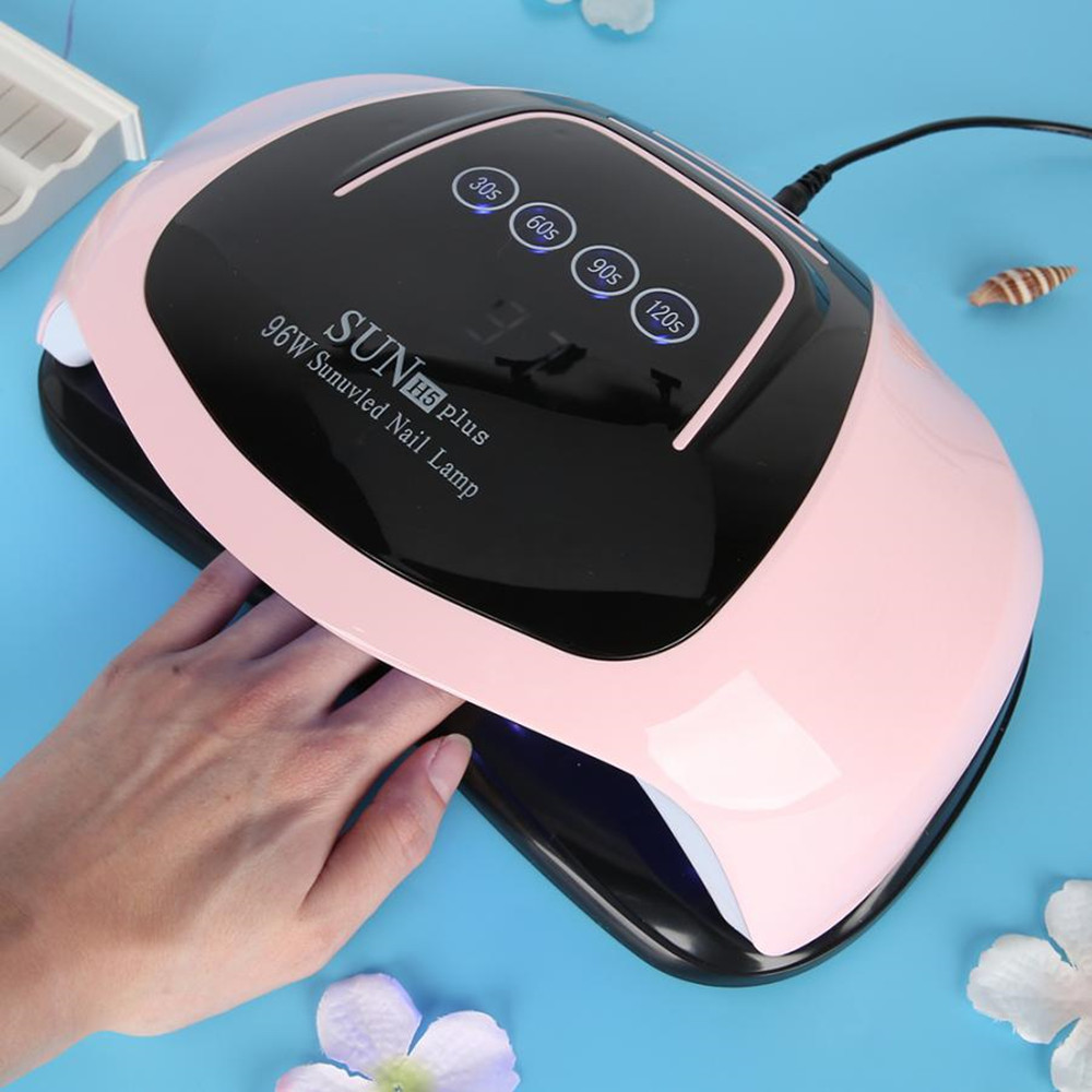 SUNH5Plus 96W UV LED Manicure Lamp Nail Dryer 2 Hands Big Space 30S 60S 90S 120S, White
SUNH5Plus 96W UV LED Manicure Lamp Nail Dryer 2 Hands Big Space 30S 60S 90S 120S, White