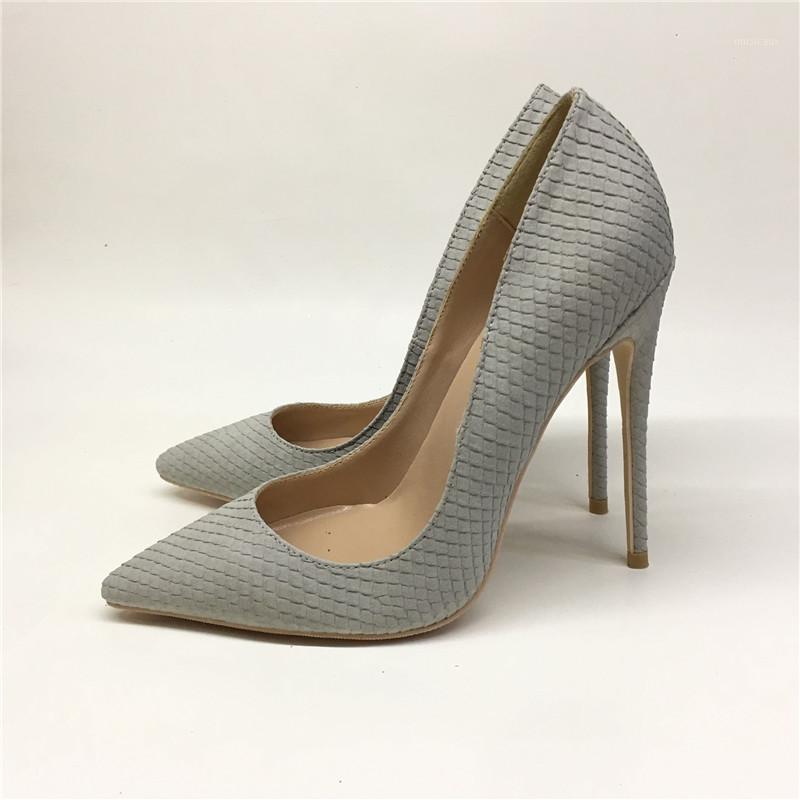 2020 New Grey Snakeskin Type High Fine Heels 8CM 10CM 12CM Pointed Toe Shallow Mouth Big and Small size Office Lady Pumps Size 31, Gray 
2020 New Grey Snakeskin Type High Fine Heels 8CM 10CM 12CM Pointed Toe Shallow Mouth Big and Small size Office Lady Pumps Size 31, Gray