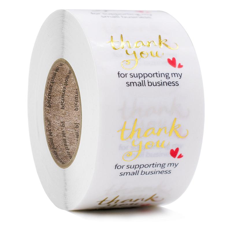 Transparent Bronzing Thank You Gift Tag Handmade Stickers 500Pcs Decorative Stickers Wrapping Gift Box Love Heart Label Tags
Transparent Bronzing Thank You Gift Tag Handmade Stickers 500Pcs Decorative Stickers Wrapping Gift Box Love Heart Label Tags