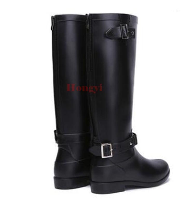 New Women Fashion Side Buckle Platforms Wedges Rain Boots Knee High Waterproof Flower Water Shoes Woman Side Zipper Rainboots1, As showed color
New Women Fashion Side Buckle Platforms Wedges Rain Boots Knee High Waterproof Flower Water Shoes Woman Side Zipper Rainboots1, As showed color