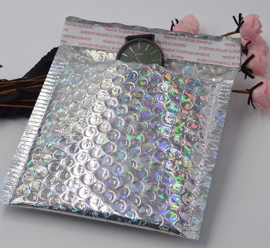 Wholesale 50pcs/ lot Bubble Envelopes Bags Mailers Padded Shipping Envelope With Bubble Mailing Bag Business Supplies 15*13cm