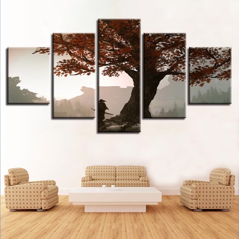 Canvas HD Prints Modular Pictures Home Decor 5 Pieces Samurai Anime Paintings Wall Art Maple Tree Poster Living Room Framework
Canvas HD Prints Modular Pictures Home Decor 5 Pieces Samurai Anime Paintings Wall Art Maple Tree Poster Living Room Framework
