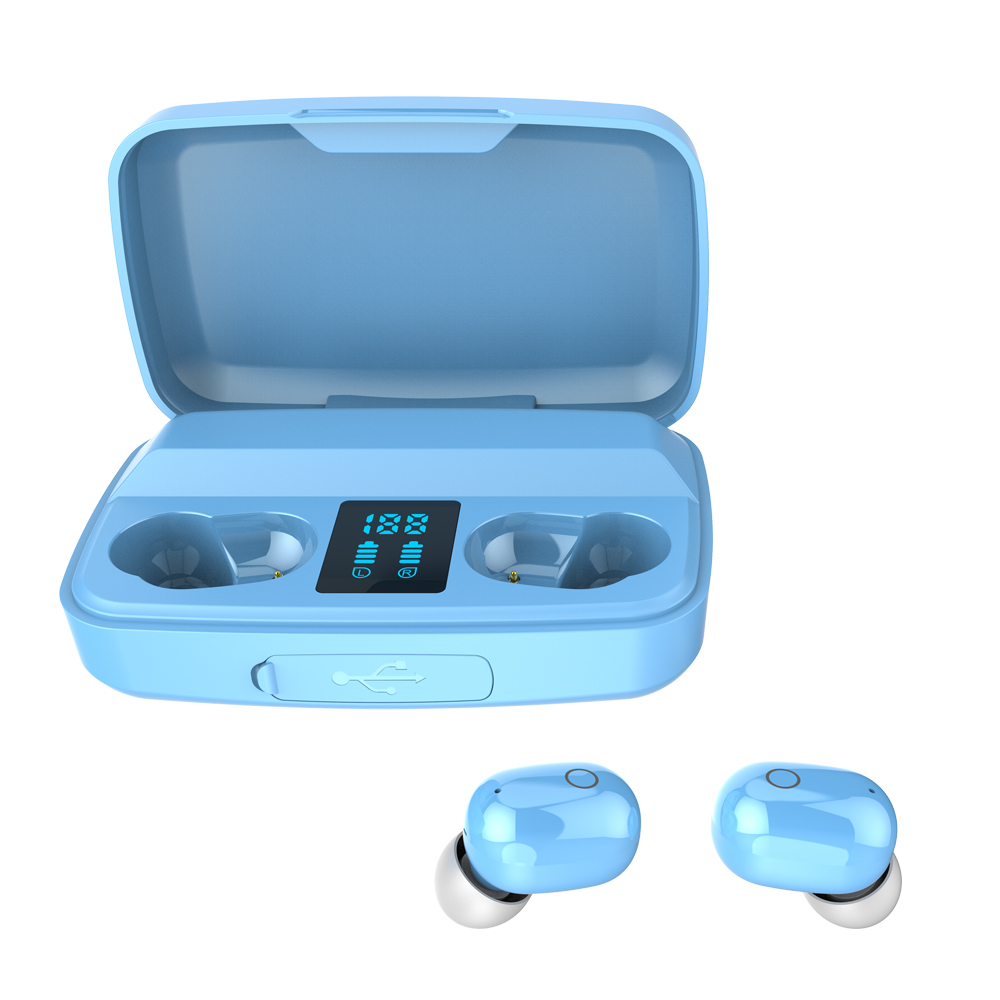 Wireless Bluetooth 5.0 Earphone TWS High Charging Capacity 2000mAh LED Battery Display Noise Cancelling Touch Control In-ear Headphone
Wireless Bluetooth 5.0 Earphone TWS High Charging Capacity 2000mAh LED Battery Display Noise Cancelling Touch Control In-ear Headphone