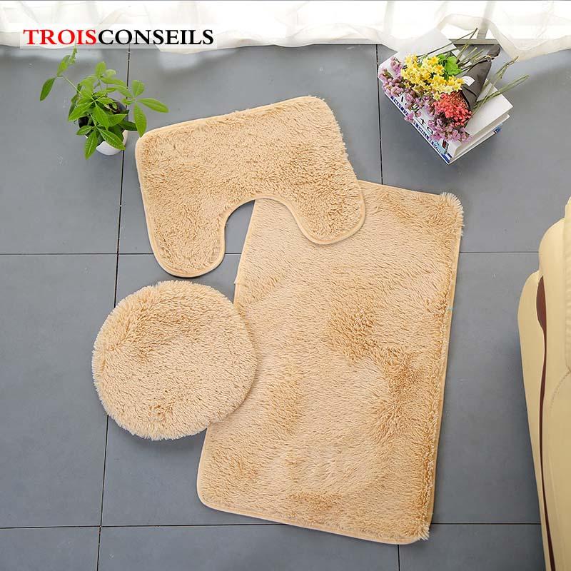 Soft Plush Bathroom Rug Set 3pcs Non-Slip Toilet Rugs Flannel Thicken Carpets Home Toilet Lid Cover Shower Room Rug Floor Mats
Soft Plush Bathroom Rug Set 3pcs Non-Slip Toilet Rugs Flannel Thicken Carpets Home Toilet Lid Cover Shower Room Rug Floor Mats
