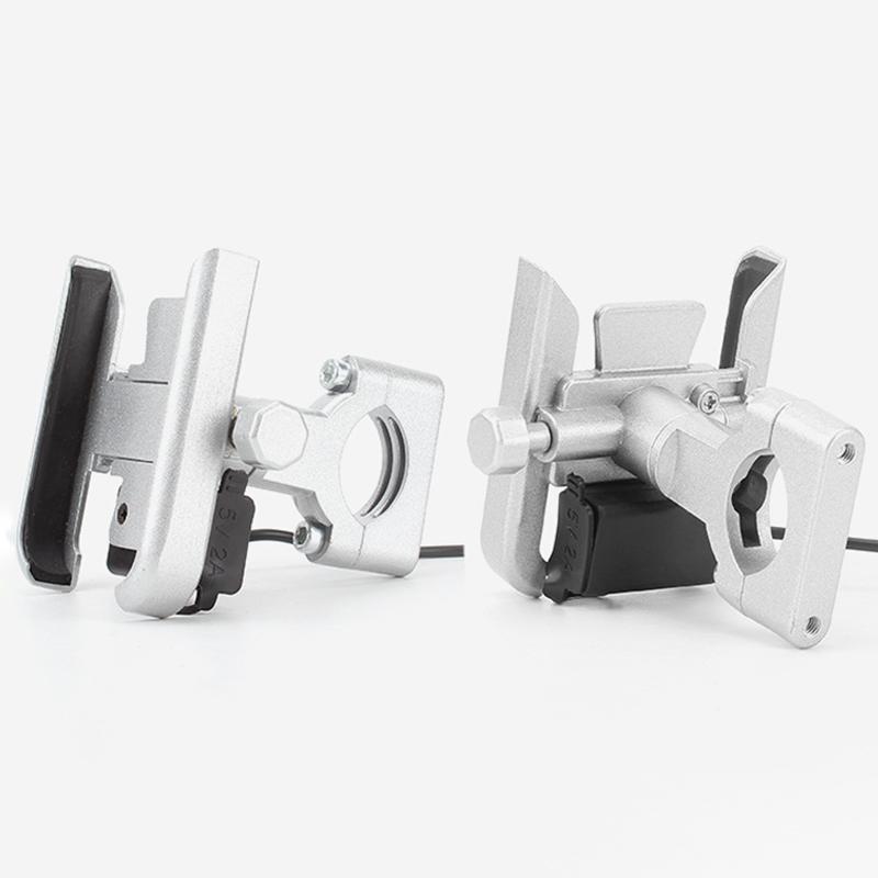 YPAY Aluminum Motorcycle Phone Holder with USB charger Adjustable Motorcycle Bicycle Handlebar Mirror 4-6.5inch Cellphone Mount1, Handlebar no charger 
YPAY Aluminum Motorcycle Phone Holder with USB charger Adjustable Motorcycle Bicycle Handlebar Mirror 4-6.5inch Cellphone Mount1, Handlebar no charger