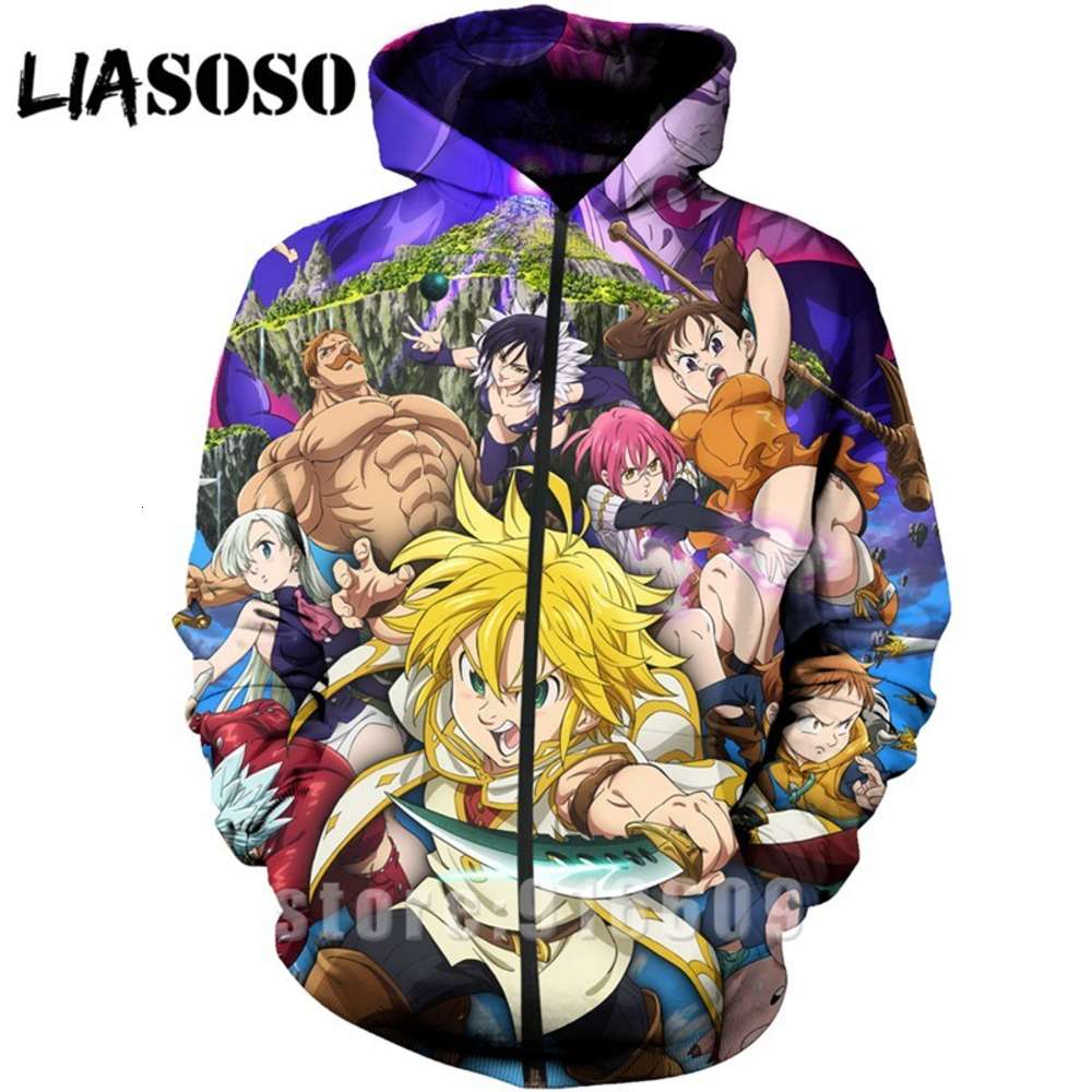 3D Print Anime Long Sleeve Nanatsu No Taizai The Seven Deadly Sins Sweatshirt Jacket Harajuku Zipper Shirt Hoodies Hoodie A189, Black
3D Print Anime Long Sleeve Nanatsu No Taizai The Seven Deadly Sins Sweatshirt Jacket Harajuku Zipper Shirt Hoodies Hoodie A189, Black