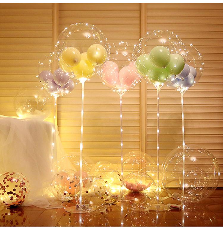 LED Balloons Light String Luminous Transparent Bobo Balloon Stand Kids Favor Toy for Wedding Birthday Party Fastival Decoration
LED Balloons Light String Luminous Transparent Bobo Balloon Stand Kids Favor Toy for Wedding Birthday Party Fastival Decoration