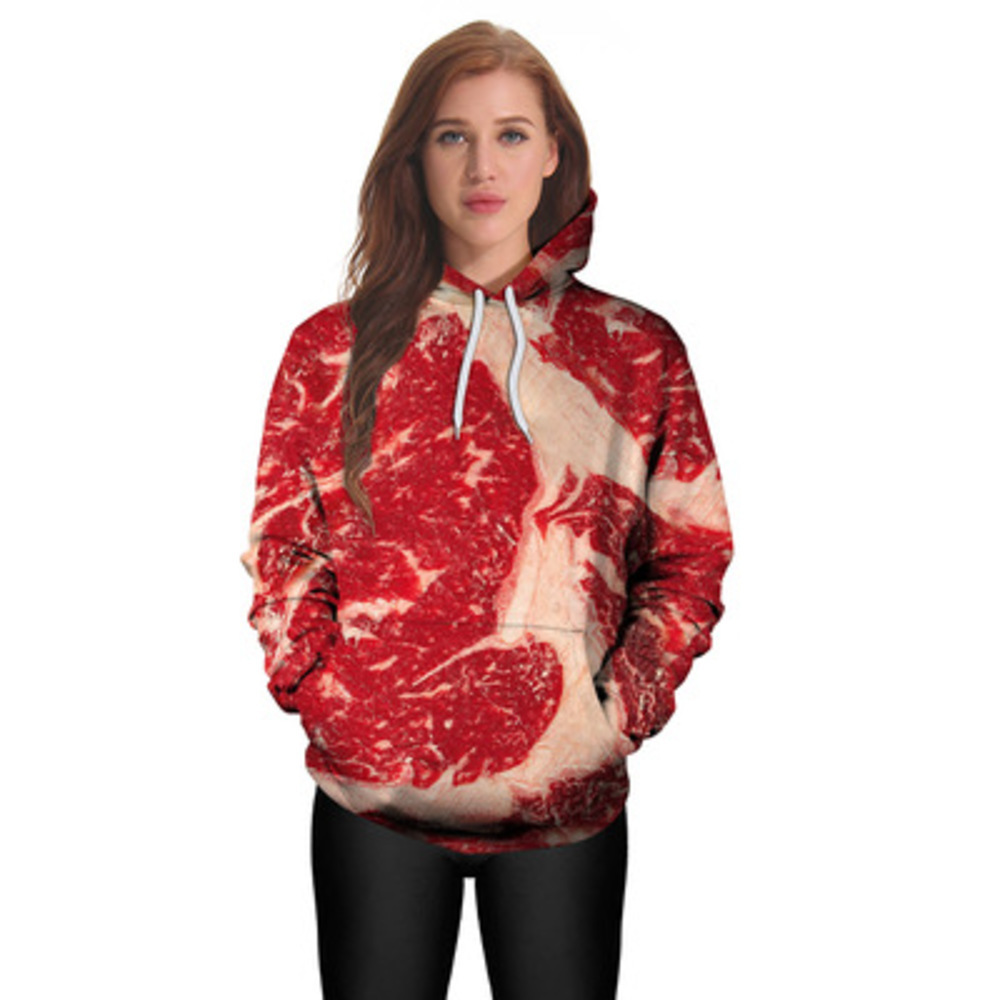 Explosive hooded European and American new five-flowered beef 3d digital printing loose sweater
Explosive hooded European and American new five-flowered beef 3d digital printing loose sweater