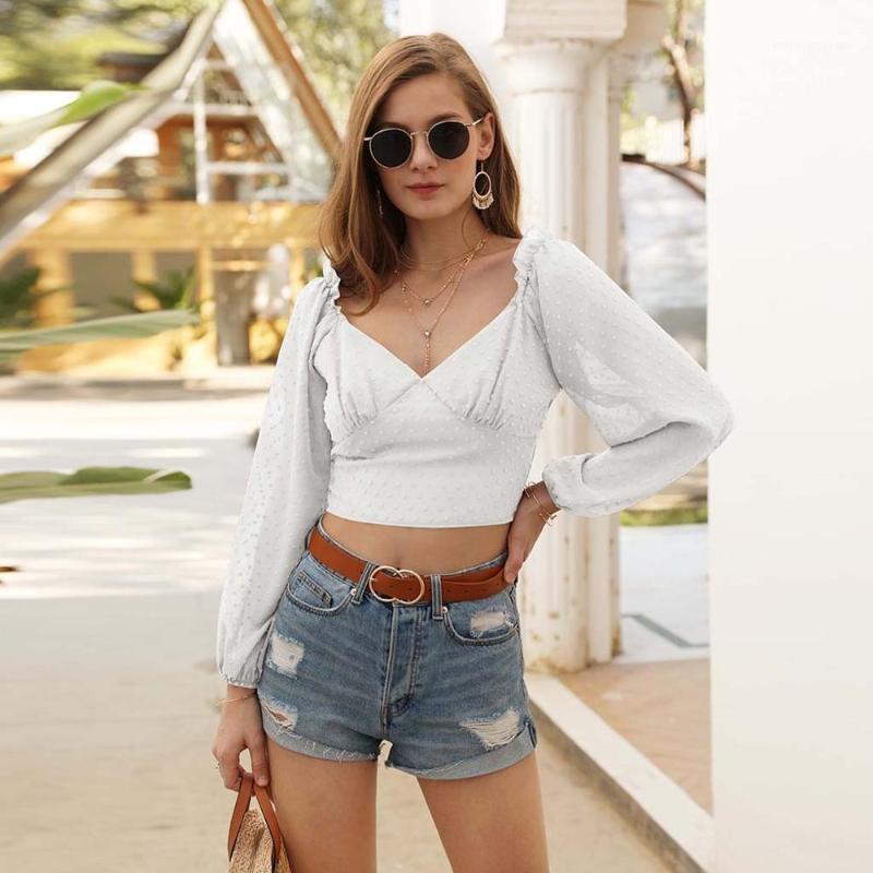Fashion Women Show Feminine Charm Elegant Long Sleeve Lantern Small Embroidery Sleeve V Neck Solid Shirt Short Blouse Tops1
Fashion Women Show Feminine Charm Elegant Long Sleeve Lantern Small Embroidery Sleeve V Neck Solid Shirt Short Blouse Tops1