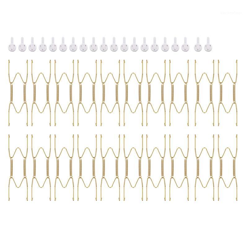Hot 20 Pieces 6 Inch Invisible Plate Hangers Wall Plate Hangers Brass Wire Holders with 20 Pieces Wall Hooks1
Hot 20 Pieces 6 Inch Invisible Plate Hangers Wall Plate Hangers Brass Wire Holders with 20 Pieces Wall Hooks1