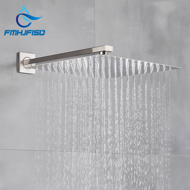 Modern Square Wall Mounted Shower Head Shower Arm Chrome Black Gold Polsihed Shower Faucet Accessories Bathroom 201105
Modern Square Wall Mounted Shower Head Shower Arm Chrome Black Gold Polsihed Shower Faucet Accessories Bathroom 201105