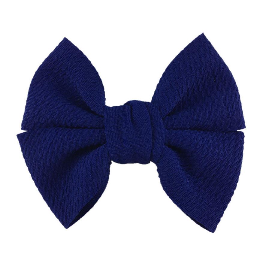 Baby Girls Hair Clips 4.5 Inch Bows Hairpin Soft Bowknot Children Barrettes Kids BB Clip Hair Accessories 20 Colors DW6339