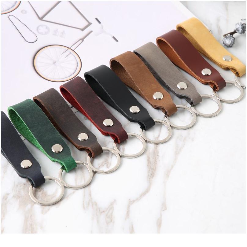 High-grade Cowhide Leather Car Keychain Wallet Cowhide Leather Key Chain Simple Waist Hanging Keychains Keyrings K jllMiE
High-grade Cowhide Leather Car Keychain Wallet Cowhide Leather Key Chain Simple Waist Hanging Keychains Keyrings K jllMiE