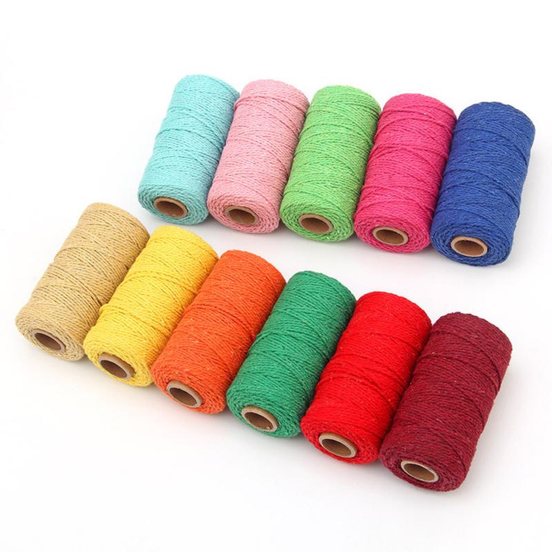 100m Long/100Yard Pure Cotton Twisted Cord Rope Crafts Macrame Artisan String Multicolor Linen Rope Home Textiles High Quality
100m Long/100Yard Pure Cotton Twisted Cord Rope Crafts Macrame Artisan String Multicolor Linen Rope Home Textiles High Quality