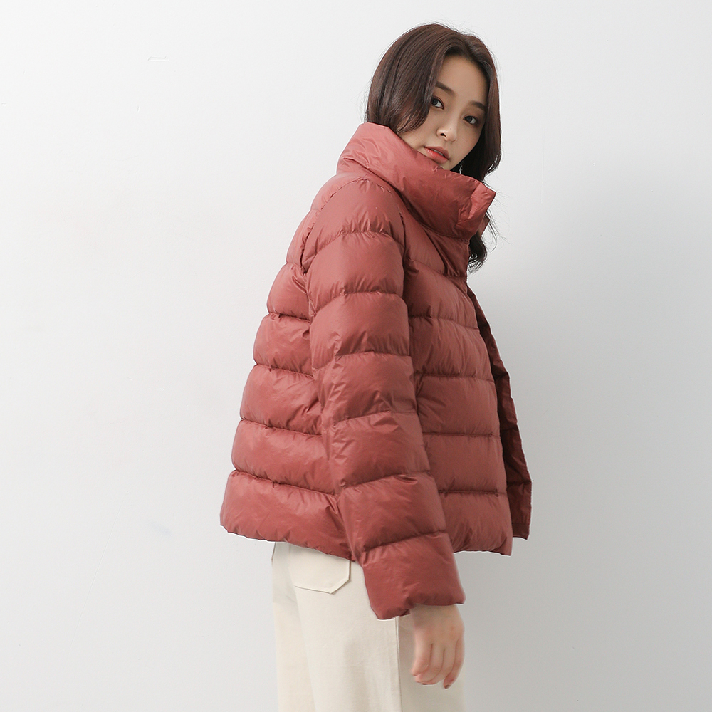 YAYA Women Autumn Coats Warm Duck Down Spring Winter Female Casual Jacket Stand Neck Light Thin Style Ladies Slim Jacket 201019