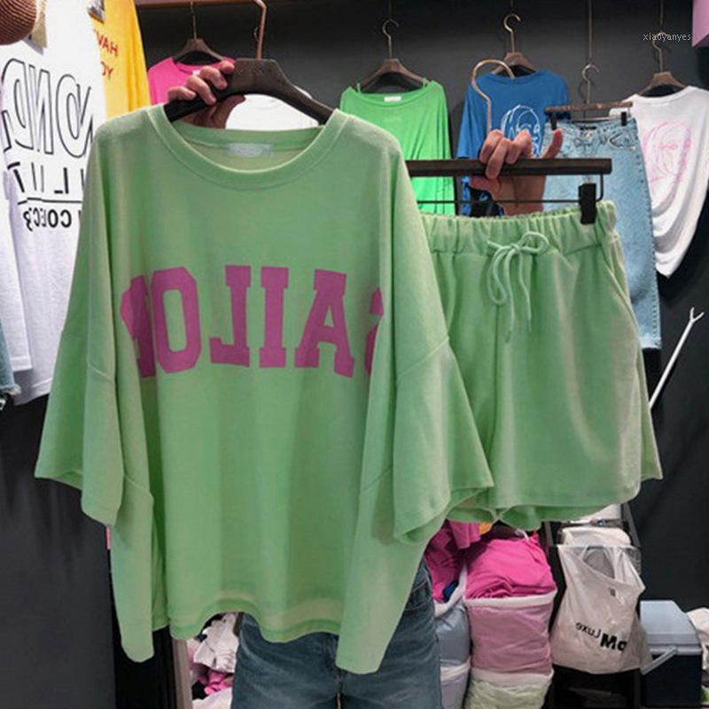 Girl's Leisure Sports Suit Female Student Fashion Loose Short-sleeved Shorts Fitness Running Two-piece Suit1, Green
Girl's Leisure Sports Suit Female Student Fashion Loose Short-sleeved Shorts Fitness Running Two-piece Suit1, Green