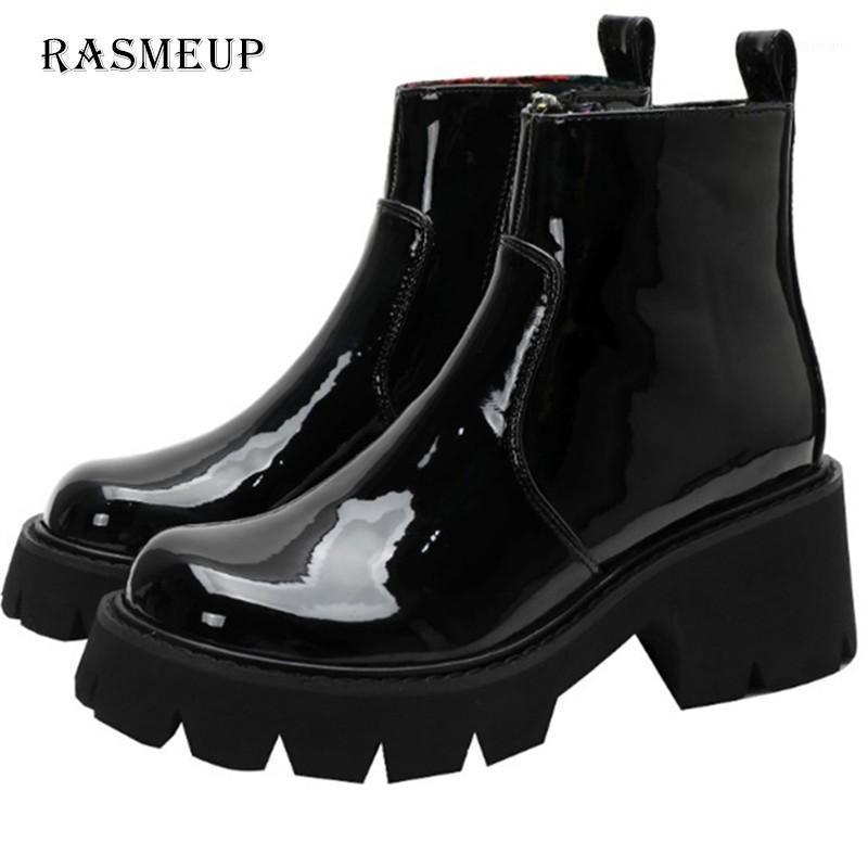RASMEUP Black Leather Platform Boots For Women Autumn 2021 Fashion Women's Round High Platform Ankle Shoes Ladies Footwear1
RASMEUP Black Leather Platform Boots For Women Autumn 2021 Fashion Women's Round High Platform Ankle Shoes Ladies Footwear1