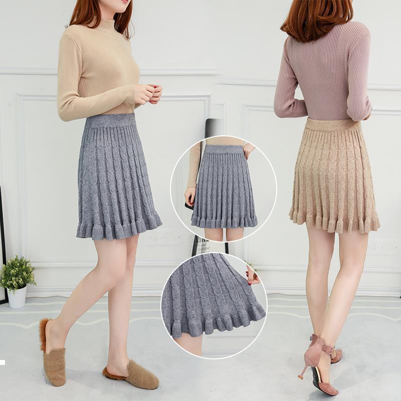 New Autumn 2021 skirt with women's knitted in solid basic knitting, female skirts y290 L6FL, Heise
New Autumn 2021 skirt with women's knitted in solid basic knitting, female skirts y290 L6FL, Heise