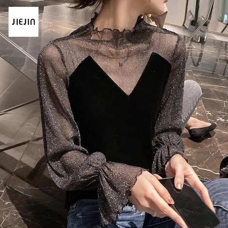 Black Long Sleeve Top Women Sexy T Shirt See Through Transparent Mesh Tops Long Sleeve Slim Ladies Turtleneck Sexy Plus Size 4xl
Black Long Sleeve Top Women Sexy T Shirt See Through Transparent Mesh Tops Long Sleeve Slim Ladies Turtleneck Sexy Plus Size 4xl