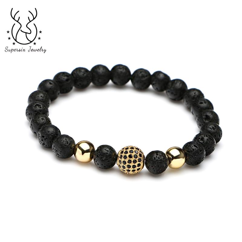 Zircon Jewelry Micro Pave CZ Ball Charm Bracelet Copper Spacer Lava Rock and Frosted Stone Beads Bracelets
Zircon Jewelry Micro Pave CZ Ball Charm Bracelet Copper Spacer Lava Rock and Frosted Stone Beads Bracelets
