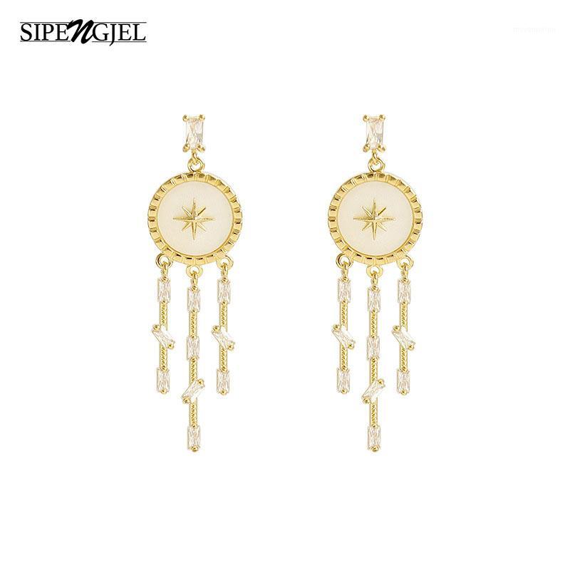 New Trendy Cubic Zirconia Gold Round Star Long Earrings Fashion White Acrylic White Tassel Earrings For Women S925 Jewelry 20201
New Trendy Cubic Zirconia Gold Round Star Long Earrings Fashion White Acrylic White Tassel Earrings For Women S925 Jewelry 20201
