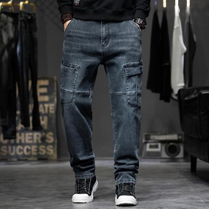 New Man Jeans Men's Trousers Skateboard Men Jeans Straight More pocket Jean Clothes Bottoms Long Pants, Blue
New Man Jeans Men's Trousers Skateboard Men Jeans Straight More pocket Jean Clothes Bottoms Long Pants, Blue