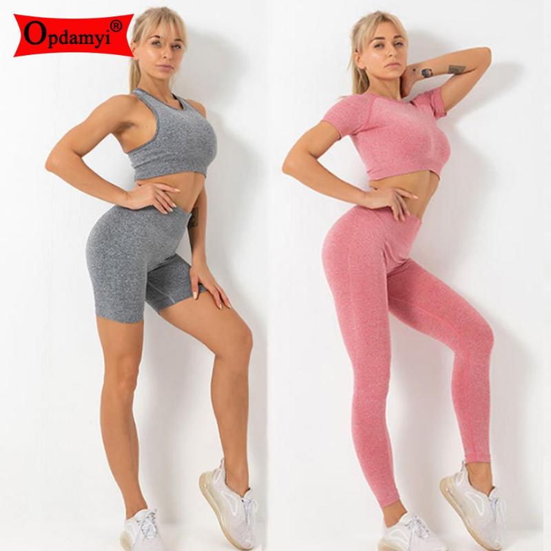 2 Piece Seamless Yoga Set Women Gym Clothing Crop Tops T Shirts Sports Bra High Waist Leggings Shorts Women Fitness Workout Suit, Pink 2pcs
2 Piece Seamless Yoga Set Women Gym Clothing Crop Tops T Shirts Sports Bra High Waist Leggings Shorts Women Fitness Workout Suit, Pink 2pcs