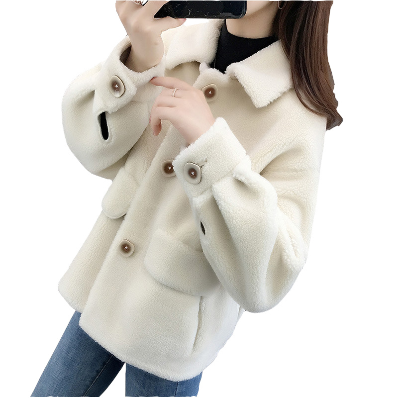 2021 New Granular sheep shearing woman imitation fur all-in-one female winter coat new hot fashion short parka jackets, Light brown
2021 New Granular sheep shearing woman imitation fur all-in-one female winter coat new hot fashion short parka jackets, Light brown