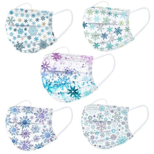 Disposable Christmas Face Masks Snowflake Printed Adults Protection Health Mask Anti Dust Breathable Face Sanitary Masks FY0107
Disposable Christmas Face Masks Snowflake Printed Adults Protection Health Mask Anti Dust Breathable Face Sanitary Masks FY0107