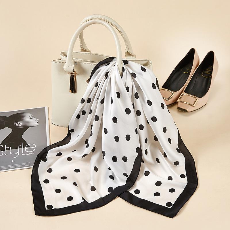 Scarves Fashion Women's 70*70cm Silk Scarf Lady Polka Dot Square Soft Shawls Bandana Hijab Snood
Scarves Fashion Women's 70*70cm Silk Scarf Lady Polka Dot Square Soft Shawls Bandana Hijab Snood