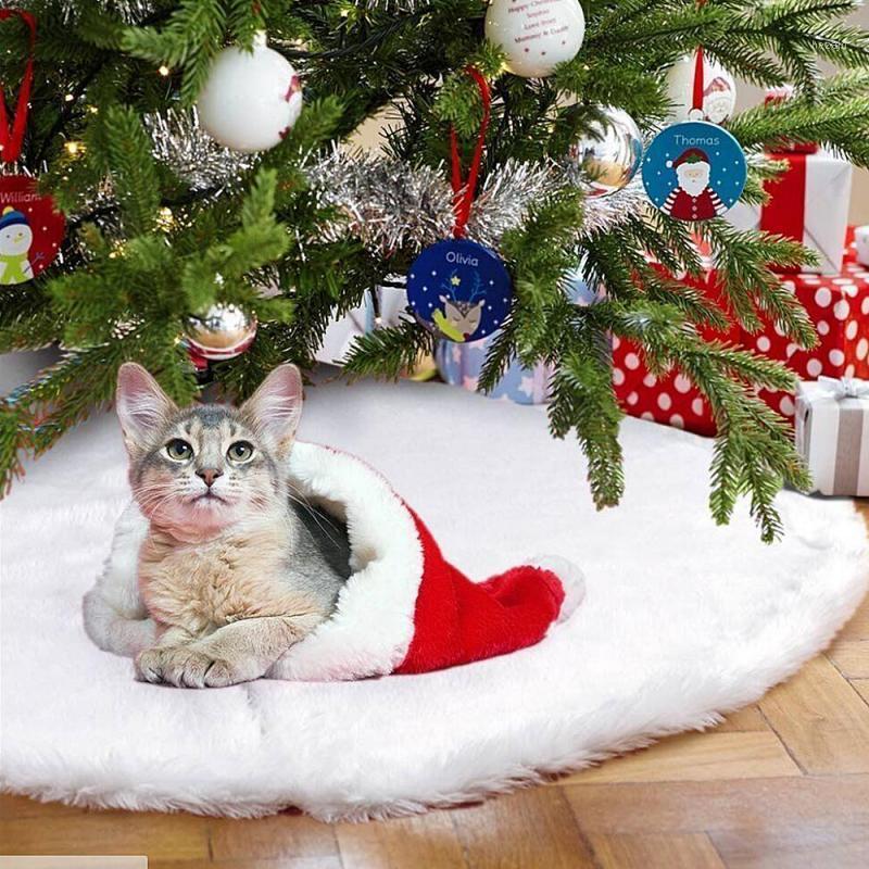 78/90cm Christmas Tree Skirt Plush Long Release Faro Plaid Skirt Christmas Tree Dress Decoration Decoration New Year1
78/90cm Christmas Tree Skirt Plush Long Release Faro Plaid Skirt Christmas Tree Dress Decoration Decoration New Year1