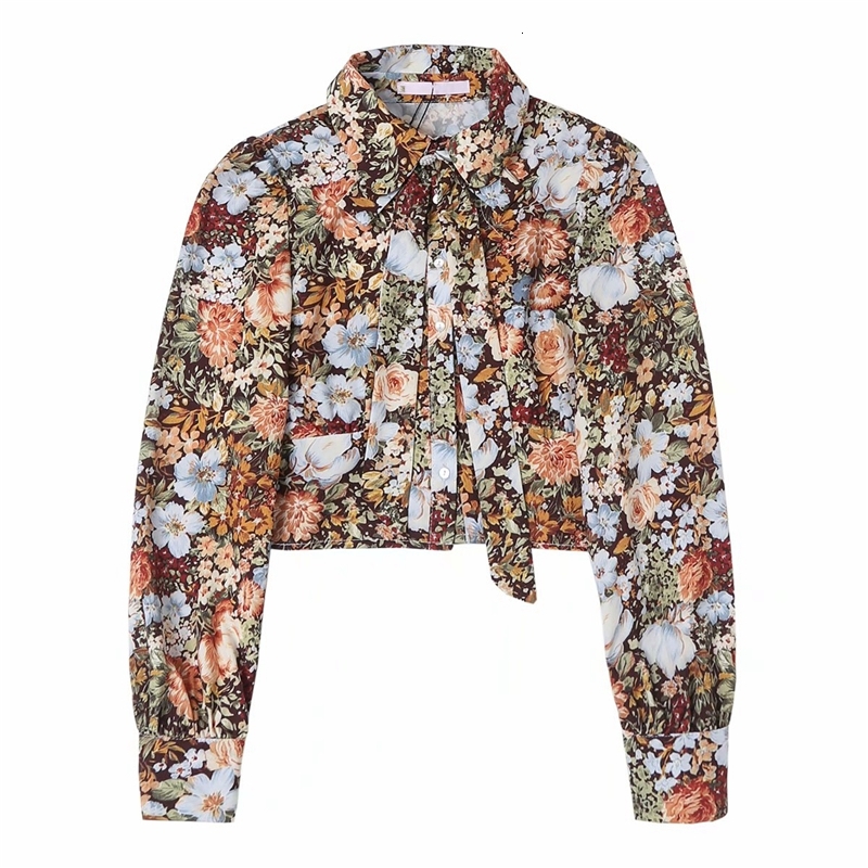 2021 New Vintage Women Floral Print Shirts Fashion Ladies Bow Turn Down Collar Short Tops Streetwear Female Elegant Blouse Lamt, Brown
2021 New Vintage Women Floral Print Shirts Fashion Ladies Bow Turn Down Collar Short Tops Streetwear Female Elegant Blouse Lamt, Brown