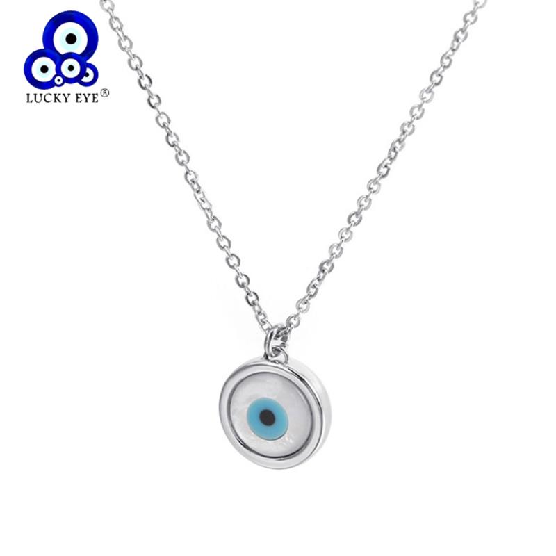Pendant Necklaces Lucky Eye Turkish Evil Necklace Stainless Steel Rose Gold Silver Color Long Chain For Women Jewelry LE556
Pendant Necklaces Lucky Eye Turkish Evil Necklace Stainless Steel Rose Gold Silver Color Long Chain For Women Jewelry LE556