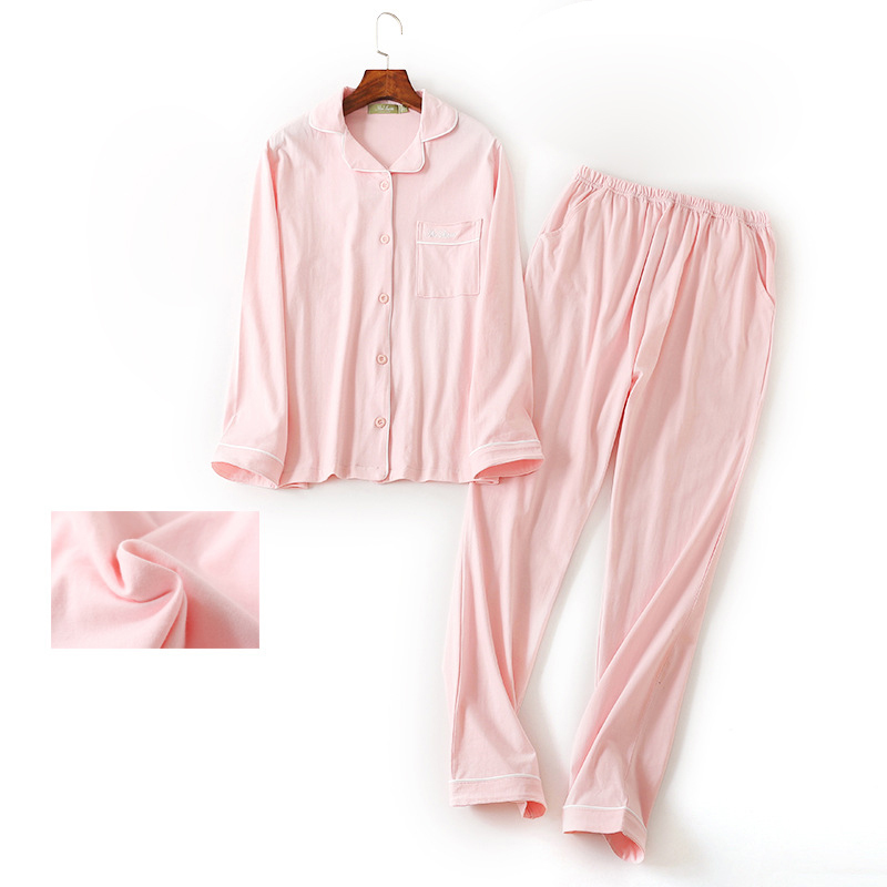 100% Pure New Coton Colour Sets of Simple Japanese Women's Sleeve Long Autumn Pajamas Mujer Casual Pyjamas Dmge, Blue. 
100% Pure New Coton Colour Sets of Simple Japanese Women's Sleeve Long Autumn Pajamas Mujer Casual Pyjamas Dmge, Blue.