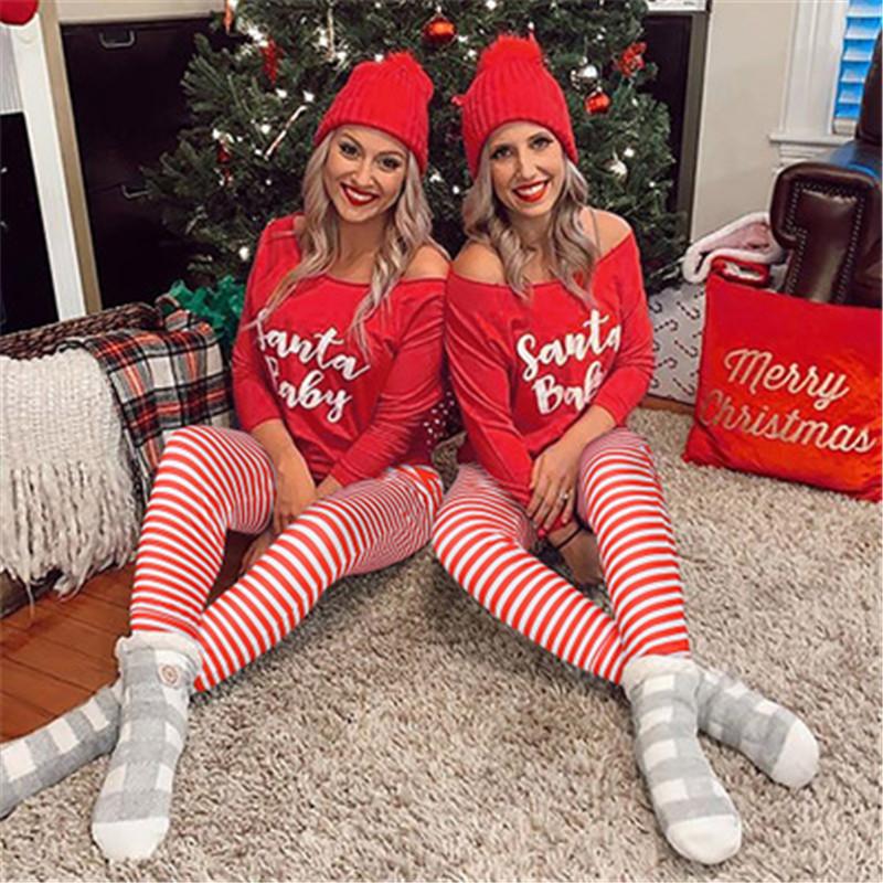 Women Christmas Sets Fashion Trend Letter Pattern Long Sleeve Tops Trousers Home Suits Designer Female Winter New Casual Loose Tracksuits 
Women Christmas Sets Fashion Trend Letter Pattern Long Sleeve Tops Trousers Home Suits Designer Female Winter New Casual Loose Tracksuits