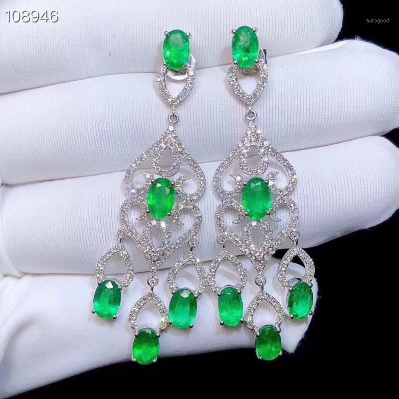 Dangle & Chandelier KJJEAXCMY Fine Jewelry 925 Silver-inlaid Natural Emerald Earrings Supporting Detection1
Dangle & Chandelier KJJEAXCMY Fine Jewelry 925 Silver-inlaid Natural Emerald Earrings Supporting Detection1