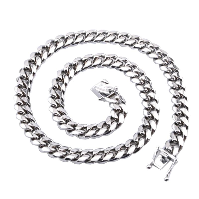 10mm Heavy Necklace Stainless Steel Miami Link Curb Cuban Chain Mens Necklace Male Party Jewelry Accessories Stylish Beautiful
10mm Heavy Necklace Stainless Steel Miami Link Curb Cuban Chain Mens Necklace Male Party Jewelry Accessories Stylish Beautiful
