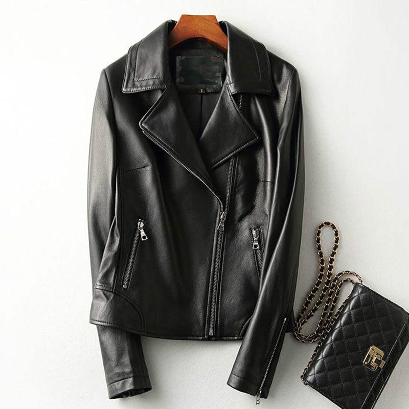 Sheepskin Fashion High Quality Real Leather Jacket Women's Jackets Spring 2020 Motorcycle Female Jacket Jaqueta De Couro Zjt413, Black
Sheepskin Fashion High Quality Real Leather Jacket Women's Jackets Spring 2020 Motorcycle Female Jacket Jaqueta De Couro Zjt413, Black