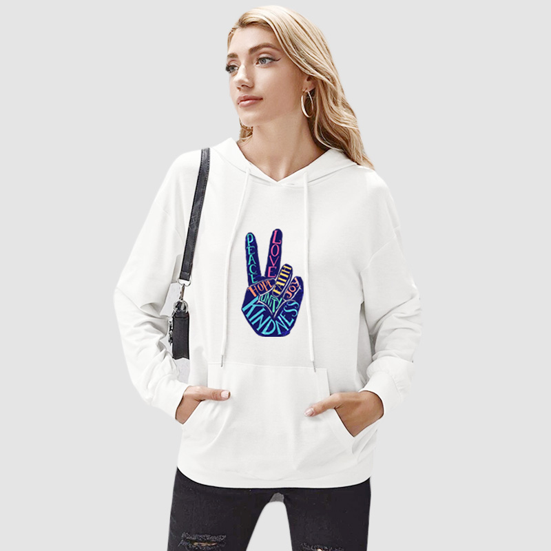 DIY Sweatshirts Womens Autumn Sweatshirts Solid Color Print DIY Hoodies Womens Letter and Finger Print Pullovers Fashion Casual Clothing, Black
DIY Sweatshirts Womens Autumn Sweatshirts Solid Color Print DIY Hoodies Womens Letter and Finger Print Pullovers Fashion Casual Clothing, Black