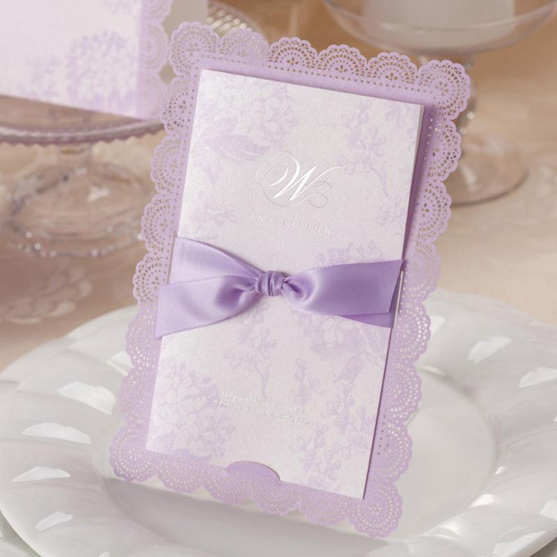 100pcs Wishmade Purple Lace Laser Cut Wedding Invitations Cards with Bow Pearl Invite Card with Envelopes, Customizable CW003
100pcs Wishmade Purple Lace Laser Cut Wedding Invitations Cards with Bow Pearl Invite Card with Envelopes, Customizable CW003