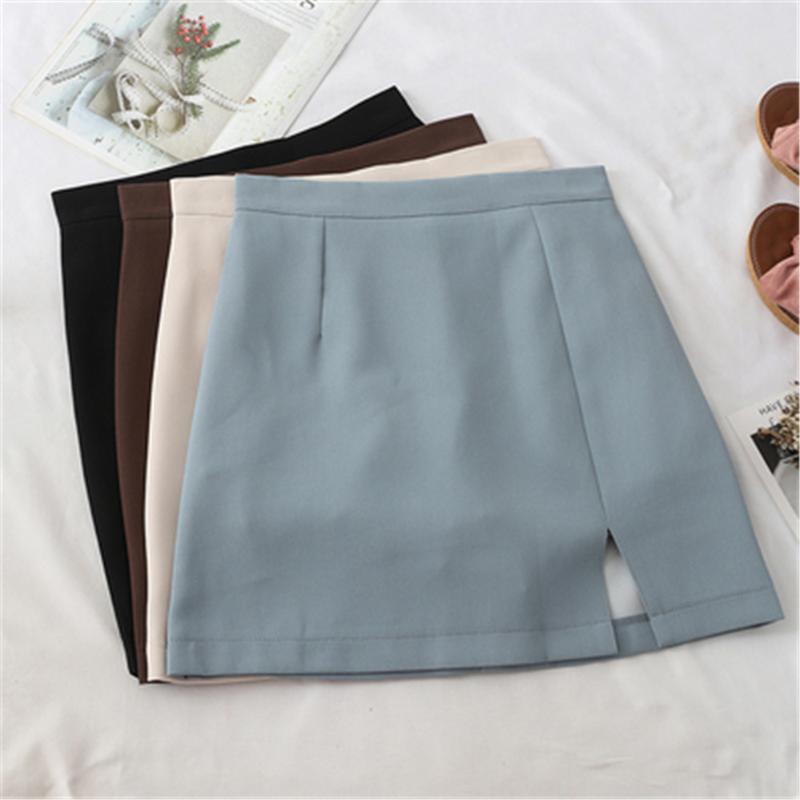 Skirts 2022 Women Solid High Waist Wrap Hip Basic Side Slit Work Wear A-line Elegant Mini Skirt Slim All-match Trendy Simple, Black
Skirts 2022 Women Solid High Waist Wrap Hip Basic Side Slit Work Wear A-line Elegant Mini Skirt Slim All-match Trendy Simple, Black