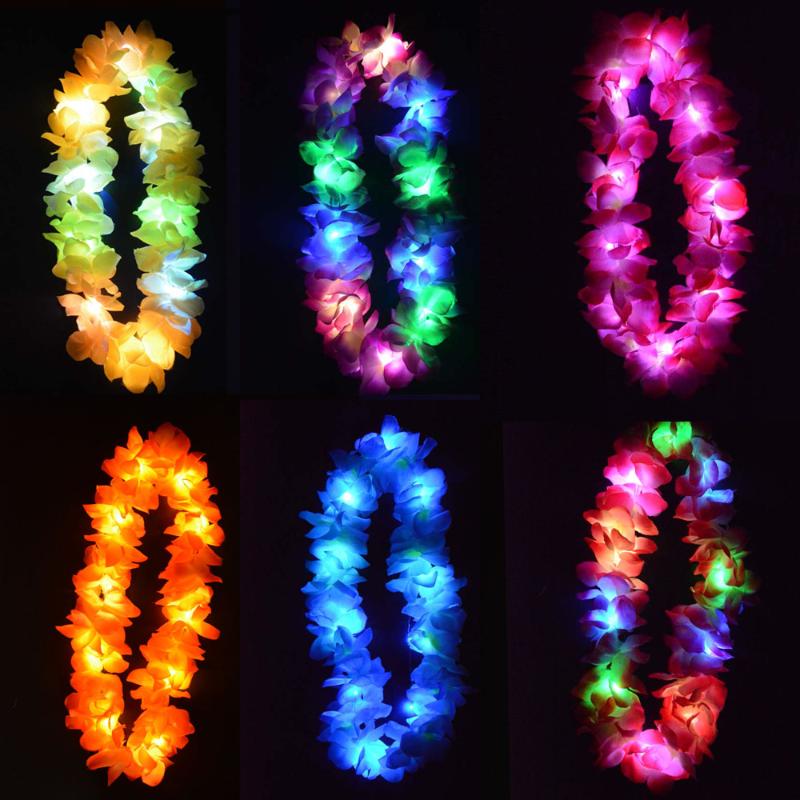 Light Glowing LED Hawaii Hula Luau Flower Leis Garland Necklace Wreath Wedding Rave Neon Birthday Tropical Party Xmas Christmas
Light Glowing LED Hawaii Hula Luau Flower Leis Garland Necklace Wreath Wedding Rave Neon Birthday Tropical Party Xmas Christmas