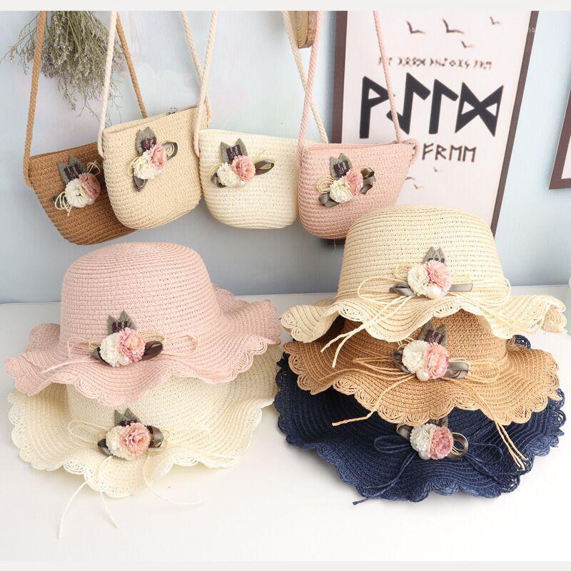 Children Girl Fashion Straw Hat Cute Sweet Flowers Breathable Sunscreen Beach Sun Hat With Shoulder Bag Set Girls 2-7 Year1, Khaki
Children Girl Fashion Straw Hat Cute Sweet Flowers Breathable Sunscreen Beach Sun Hat With Shoulder Bag Set Girls 2-7 Year1, Khaki