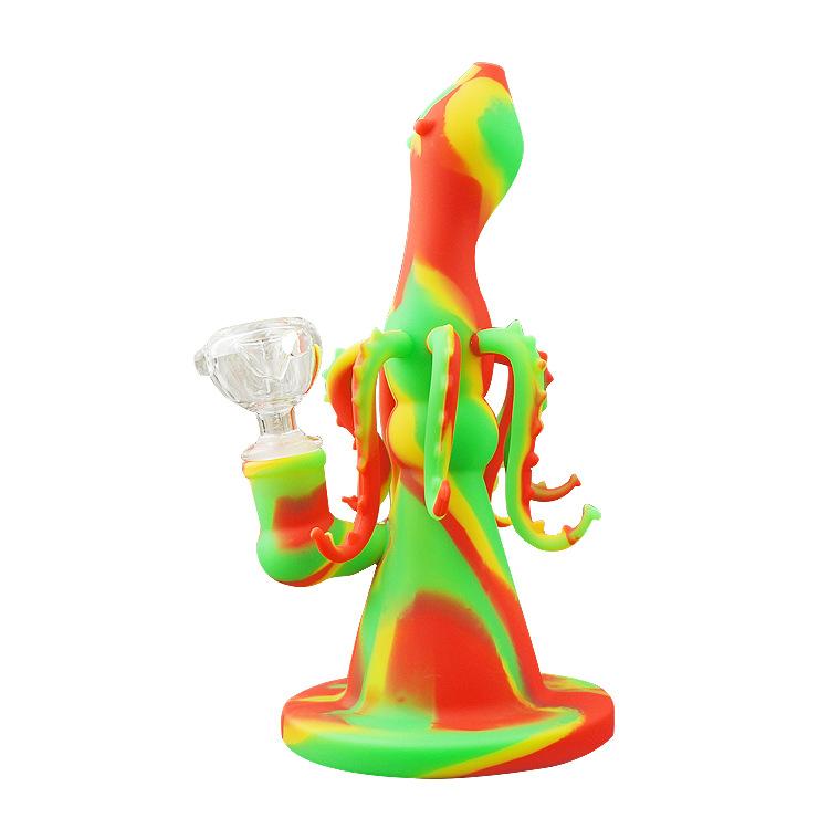 Octopus shape Silicone Water Pipes Bongs Hookahs With Portable Dab Oil Rigs Smoking Accessories Bong
Octopus shape Silicone Water Pipes Bongs Hookahs With Portable Dab Oil Rigs Smoking Accessories Bong